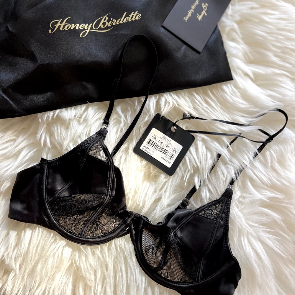Honey Birdette Remy Black Bra